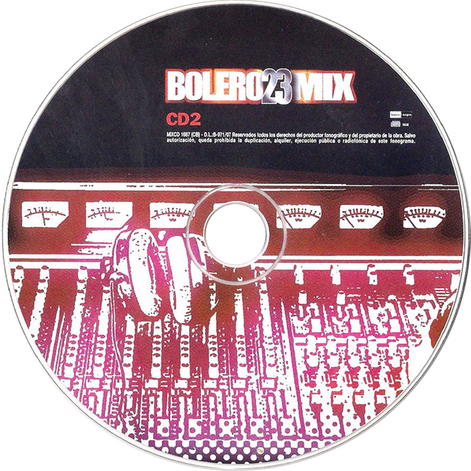 Cartula Cd2 de Bolero Mix 23