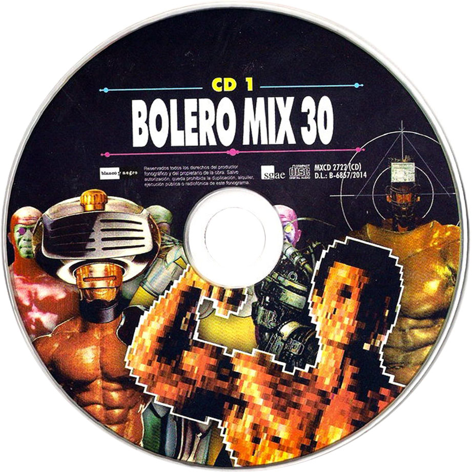 Cartula Cd1 de Bolero Mix 30