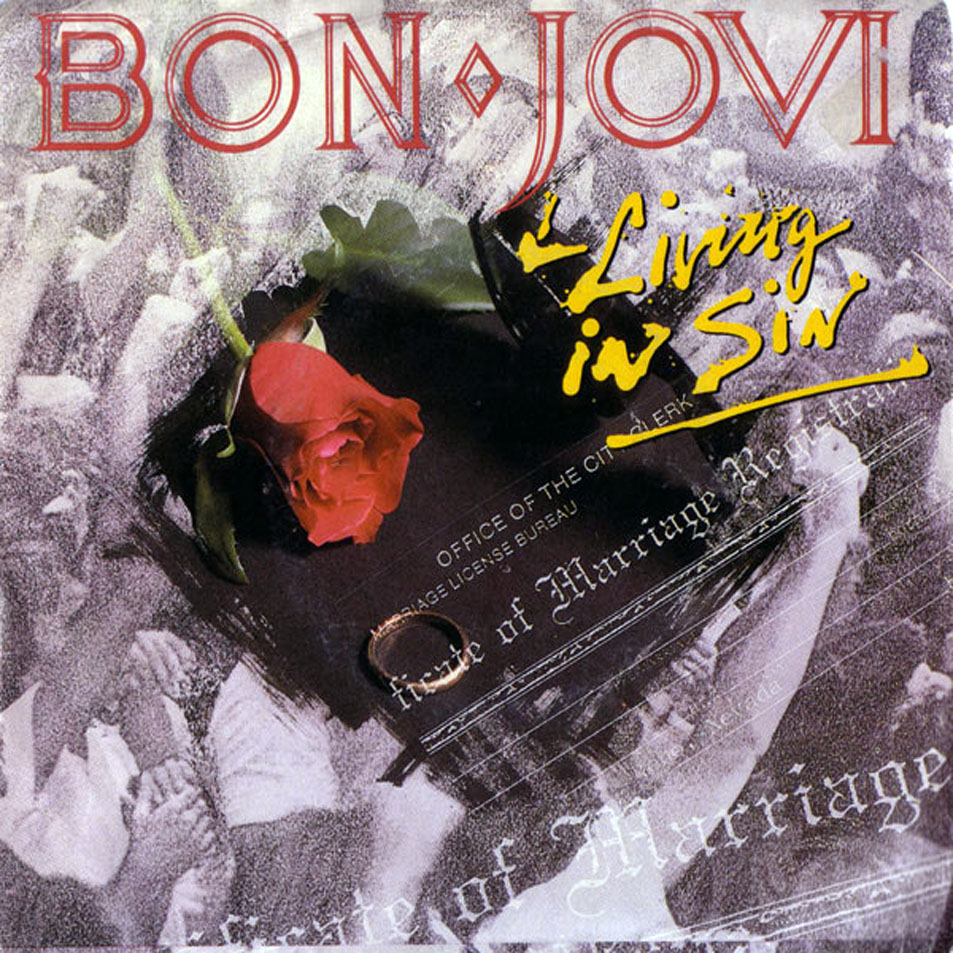 Cartula Frontal de Bon Jovi - Living In Sin (Cd Single)