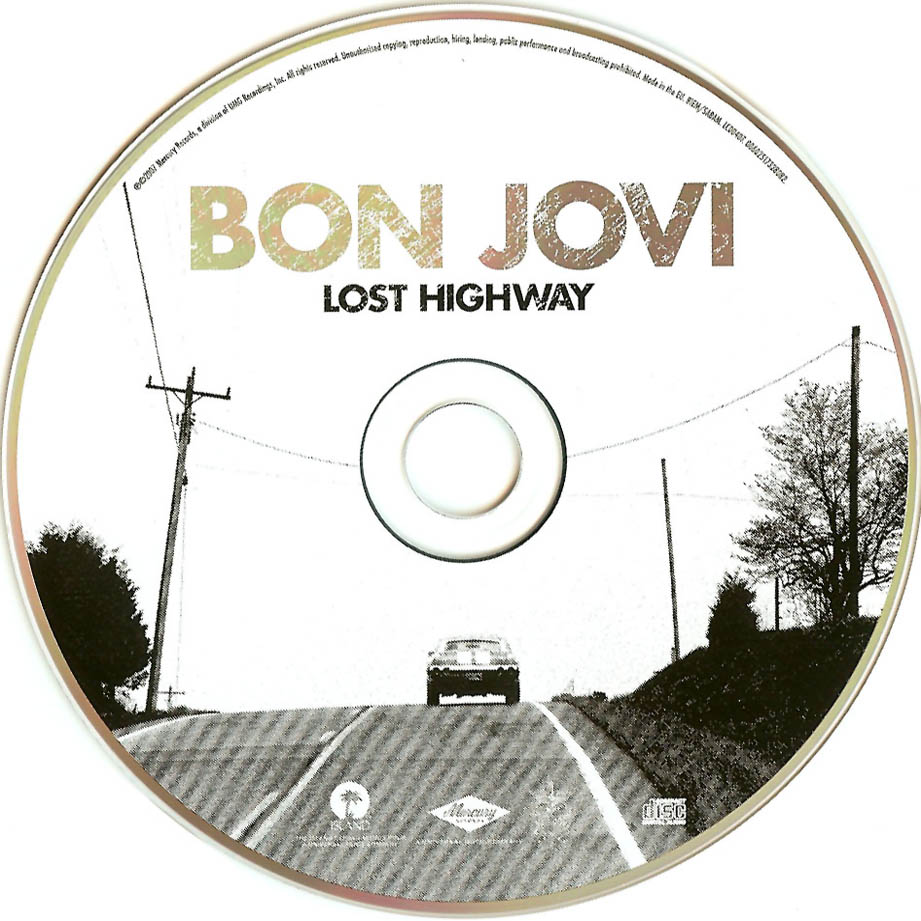 Cartula Cd de Bon Jovi - Lost Highway