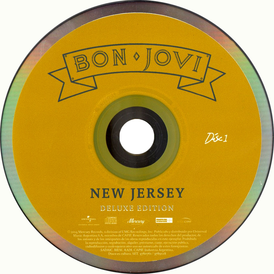 Cartula Cd1 de Bon Jovi - New Jersey (Deluxe Edition)