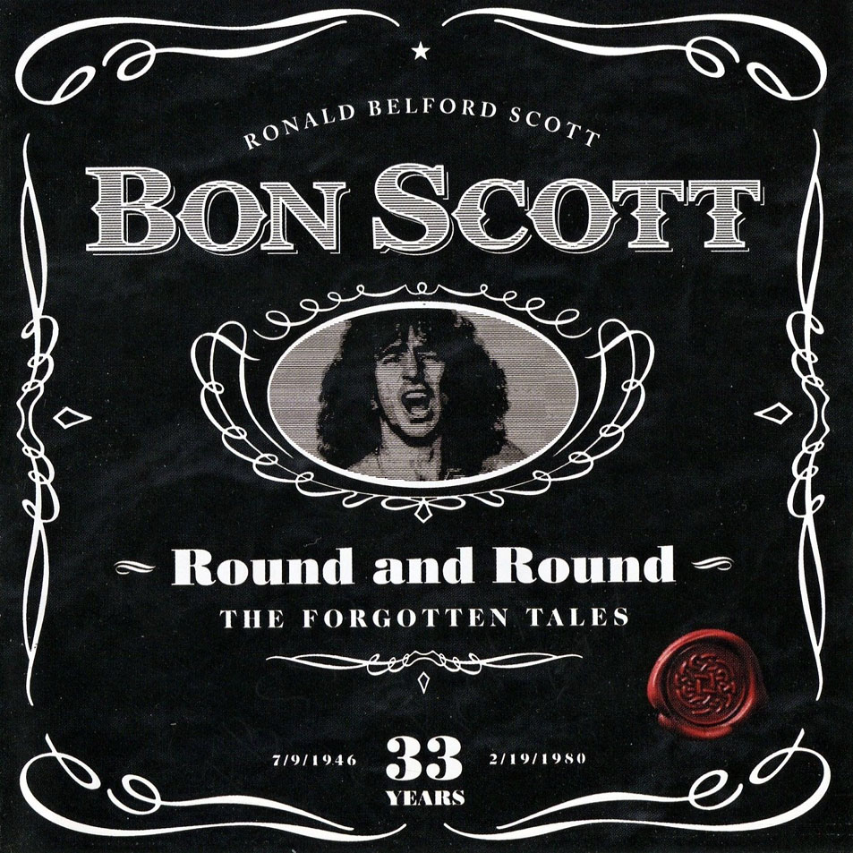 Cartula Frontal de Bon Scott - Round & Round