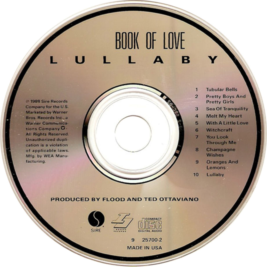 Cartula Cd de Book Of Love - Lullaby