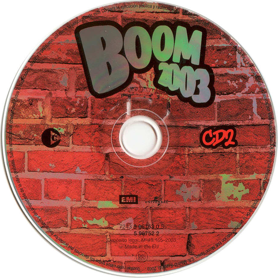 Cartula Cd2 de Boom 2003