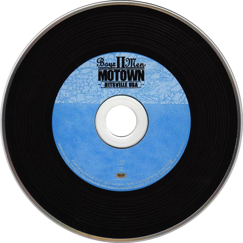 Cartula Cd de Boyz II Men - Motown Hitsville Usa