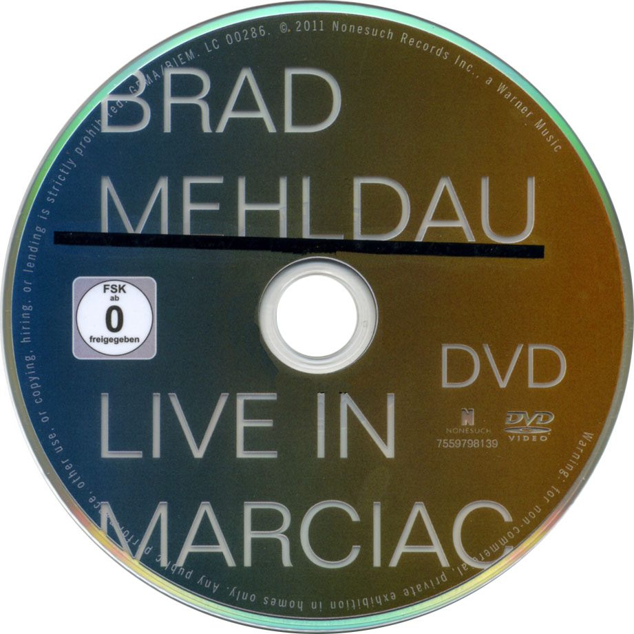 Cartula Dvd de Brad Mehldau - Live In Marciac