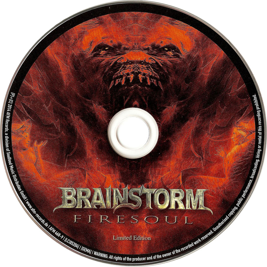 Cartula Cd1 de Brainstorm - Firesoul (Limited Edition)
