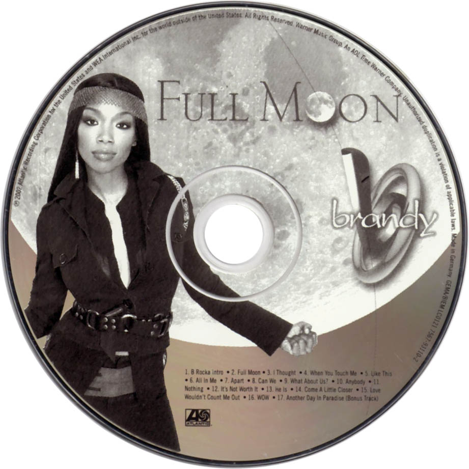 Cartula Cd de Brandy - Full Moon