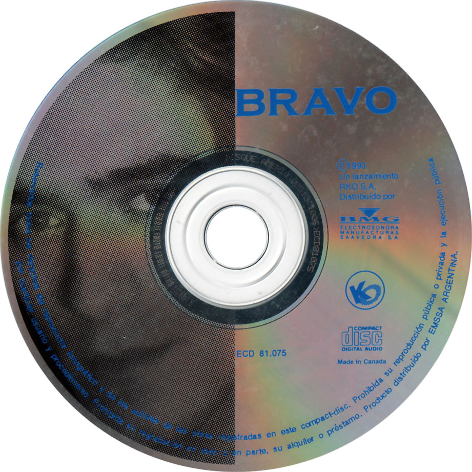 Cartula Cd de Bravo - Bravo