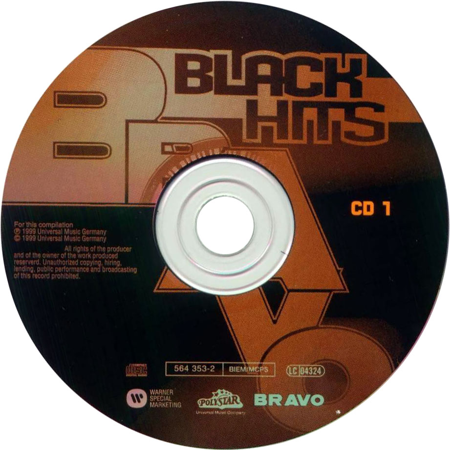 Cartula Cd1 de Bravo Black Hits Volume 1