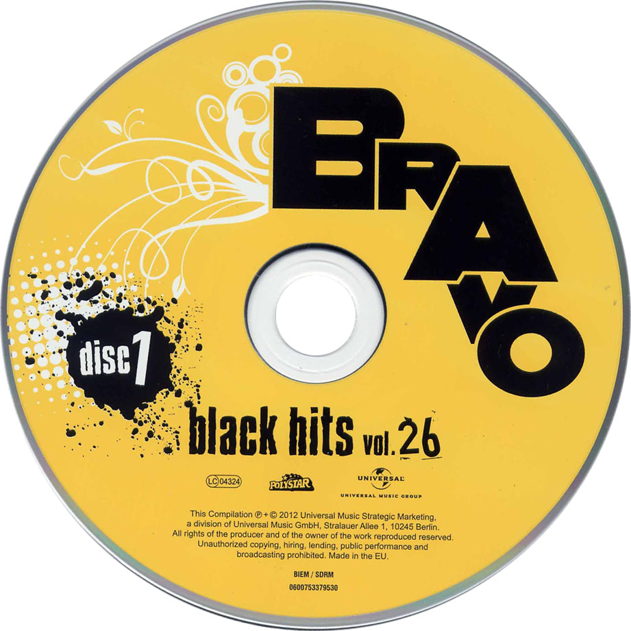 Cartula Cd1 de Bravo Black Hits Volume 26
