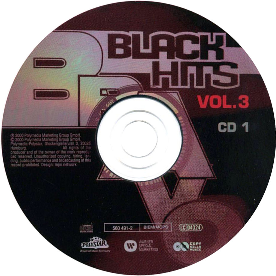Cartula Cd1 de Bravo Black Hits Volume 3