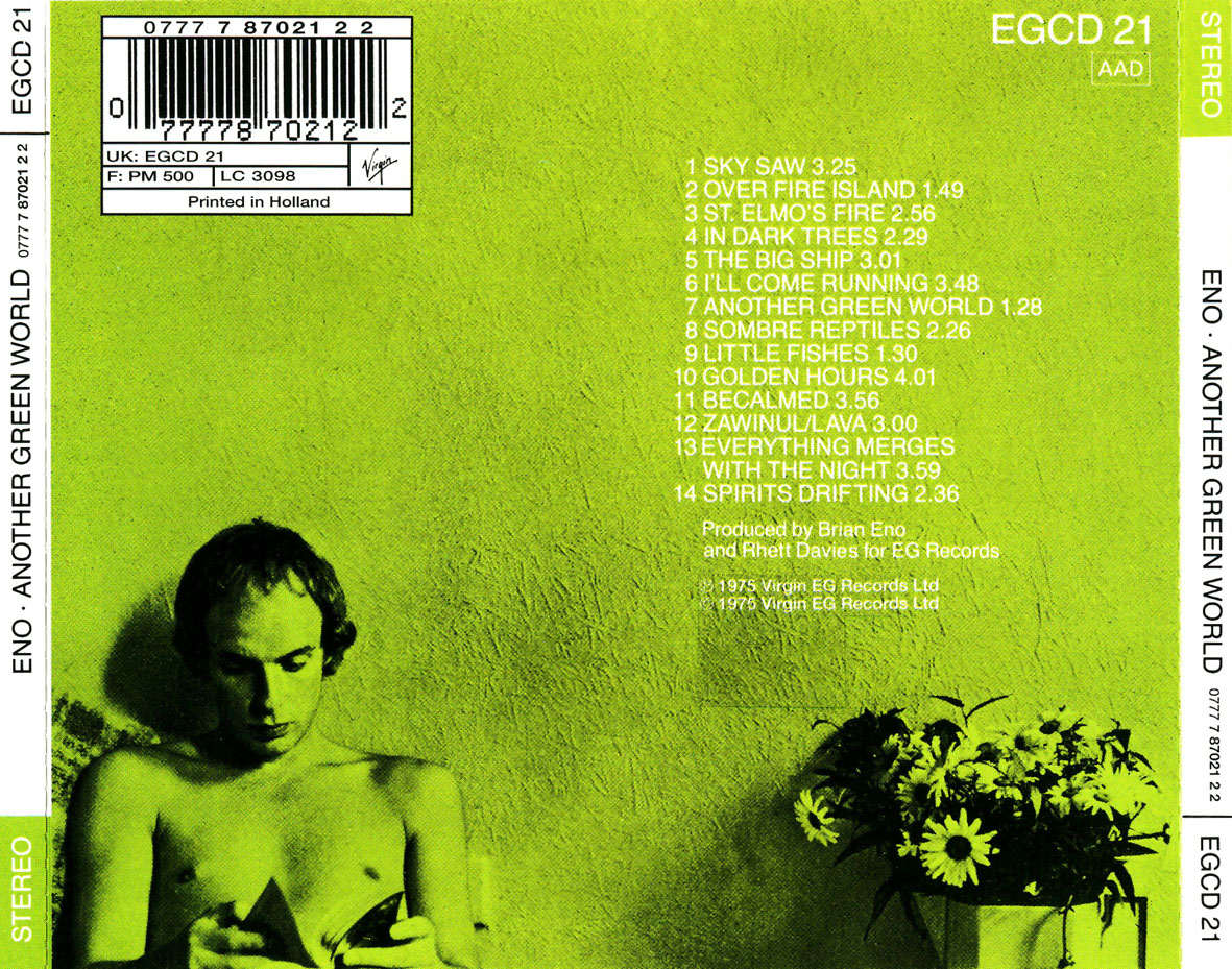 Cartula Trasera de Brian Eno - Another Green World