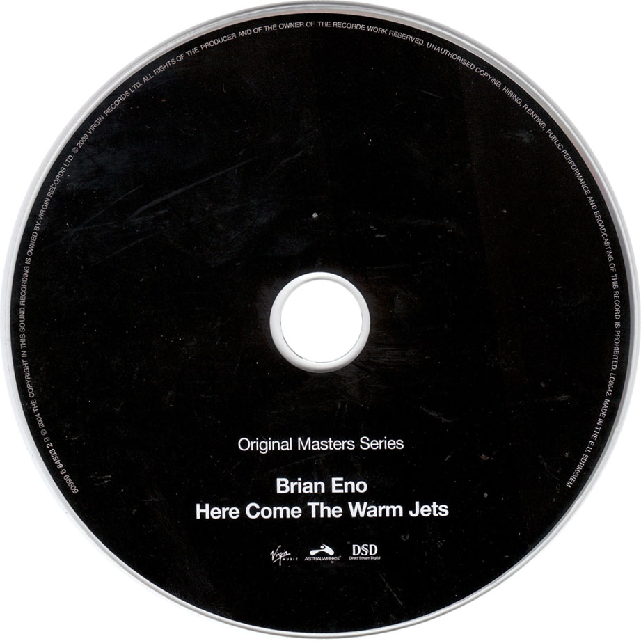 Cartula Cd de Brian Eno - Here Come The Warm Jets