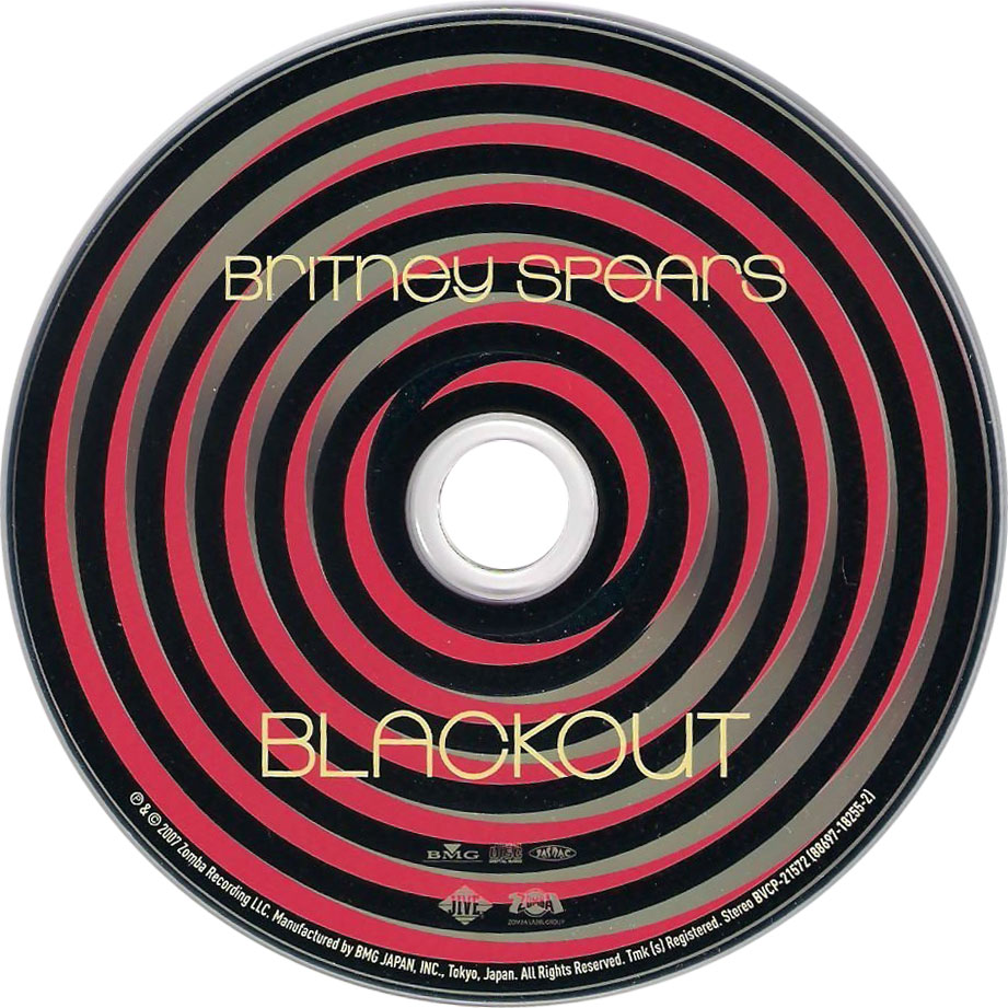 Cartula Cd de Britney Spears - Blackout (Japanese Edition)