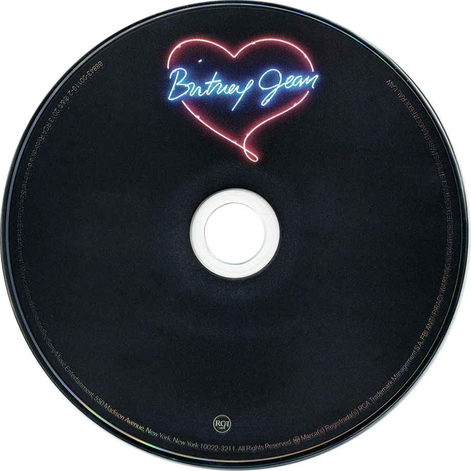 Cartula Cd de Britney Spears - Britney Jean