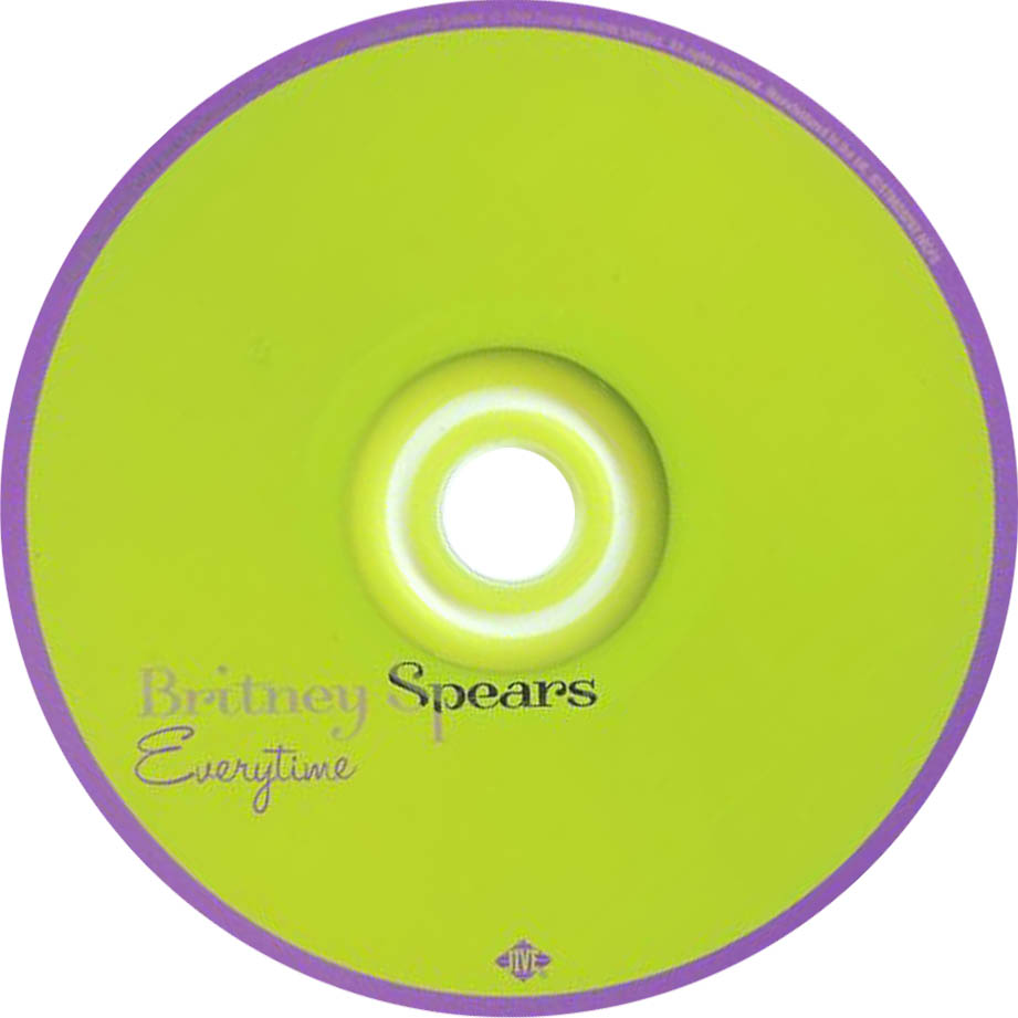 Cartula Cd de Britney Spears - Everytime (Cd Single)