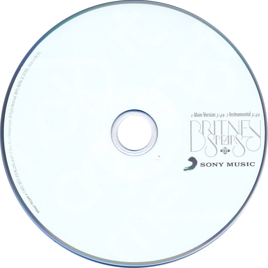 Cartula Cd de Britney Spears - Hold It Against Me (Cd Single)