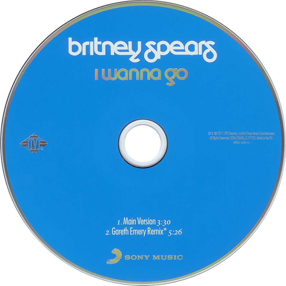 Cartula Cd de Britney Spears - I Wanna Go (Cd Single)