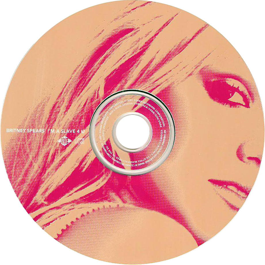 Cartula Cd de Britney Spears - I'm A Slave 4 U (Cd Single)