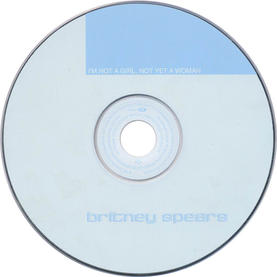 Cartula Cd de Britney Spears - I'm Not A Girl, Not Yet A Woman (Cd Single)