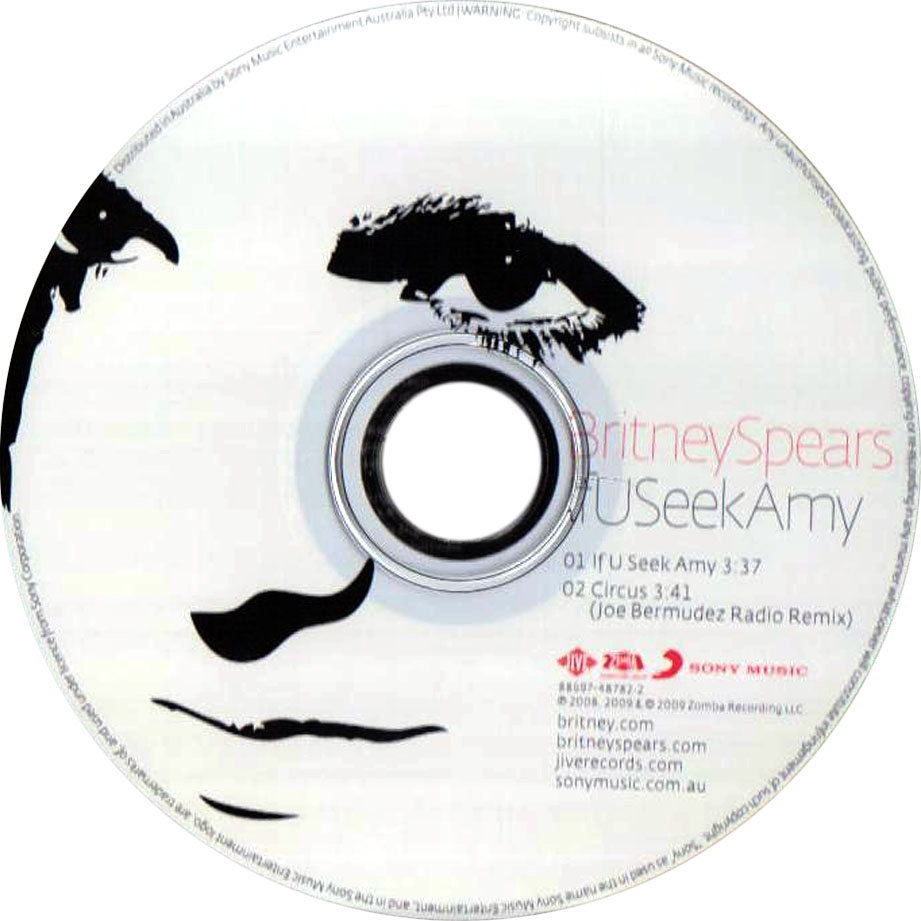Cartula Cd de Britney Spears - If U Seek Amy (Cd Single)
