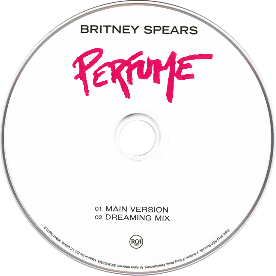 Cartula Cd de Britney Spears - Perfume (Cd Single)