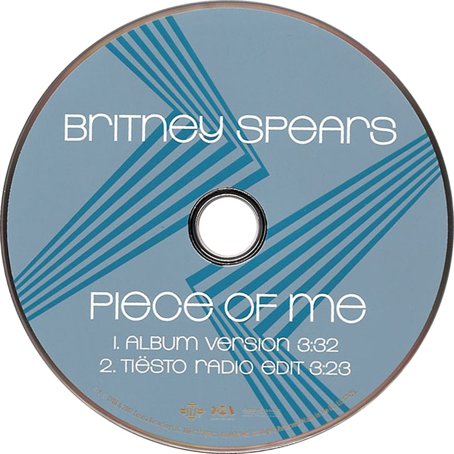 Cartula Cd de Britney Spears - Piece Of Me Cd1 (Cd Single) (Alemania)