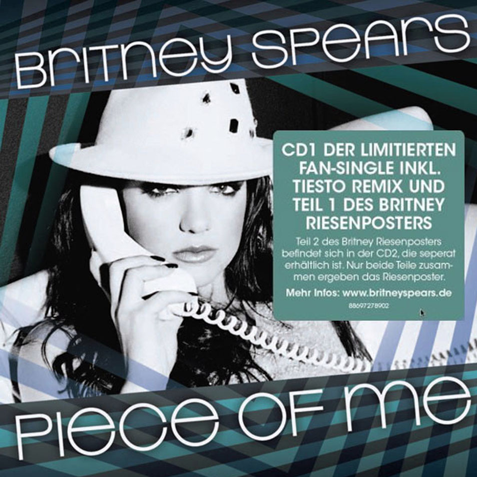 Cartula Frontal de Britney Spears - Piece Of Me Cd1 (Cd Single) (Alemania)
