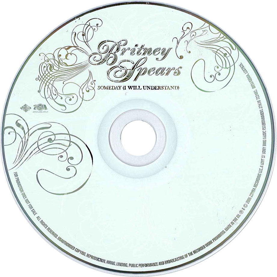 Cartula Cd de Britney Spears - Someday (I Will Understand) (Cd Single)