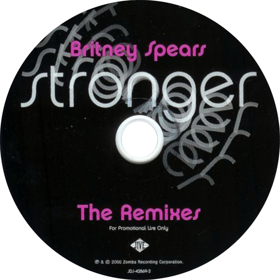 Cartula Cd de Britney Spears - Stronger (The Remixes)