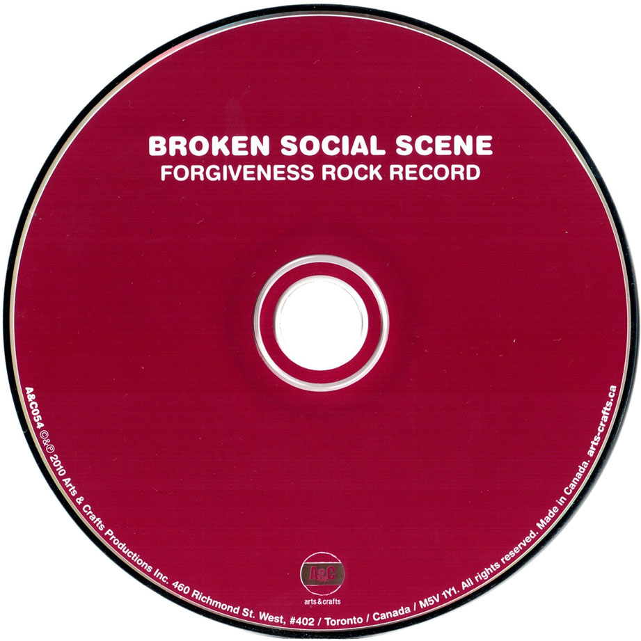 Cartula Cd de Broken Social Scene - Forgiveness Rock Record