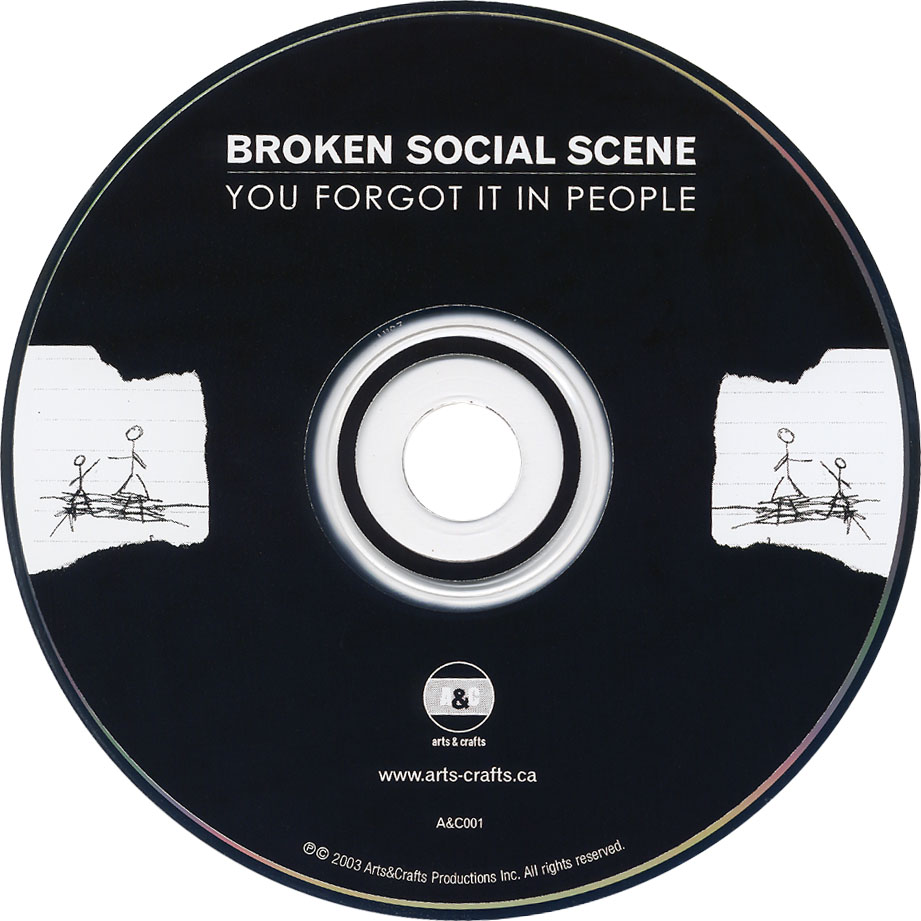 Cartula Cd de Broken Social Scene - You Forgot It In People