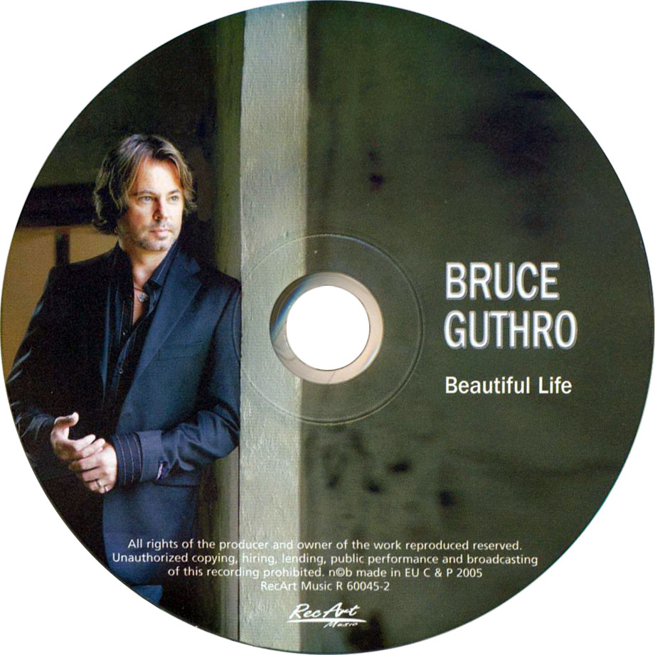 Cartula Cd de Bruce Guthro - Beautiful Life