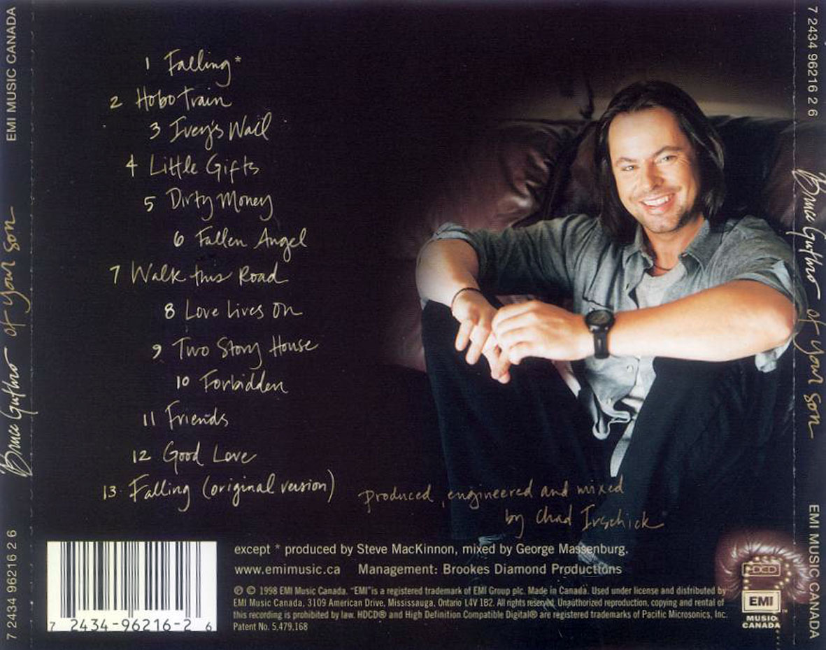 Cartula Trasera de Bruce Guthro - Of Your Son