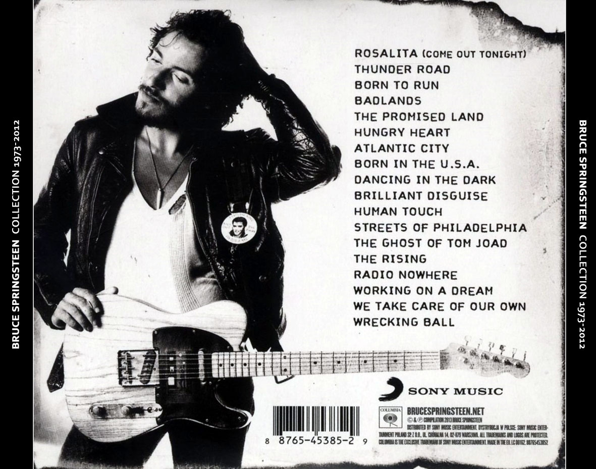 Cartula Trasera de Bruce Springsteen - Collection: 1973-2012
