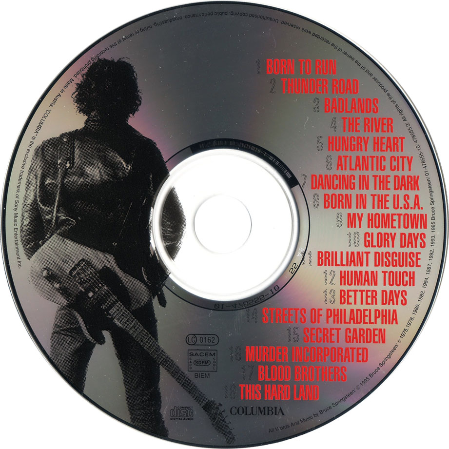 Cartula Cd de Bruce Springsteen - Greatest Hits