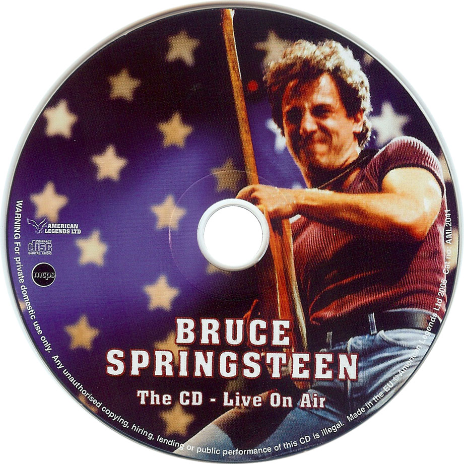 Cartula Cd de Bruce Springsteen - Live On Air