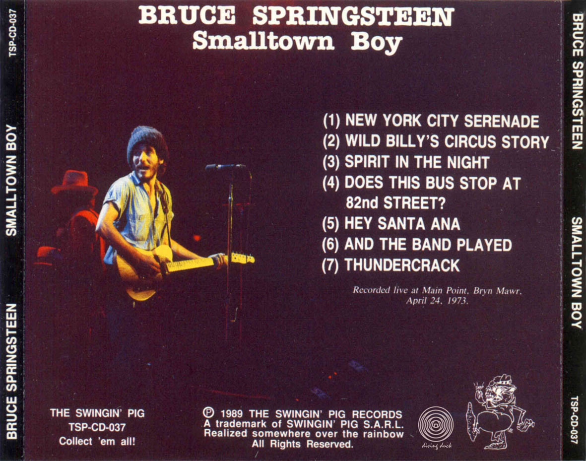 Cartula Trasera de Bruce Springsteen - Smalltown Boy