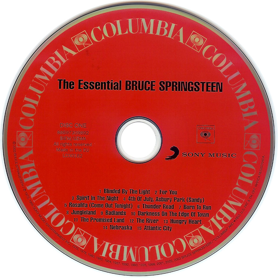 Cartula Cd1 de Bruce Springsteen - The Essential 3.0