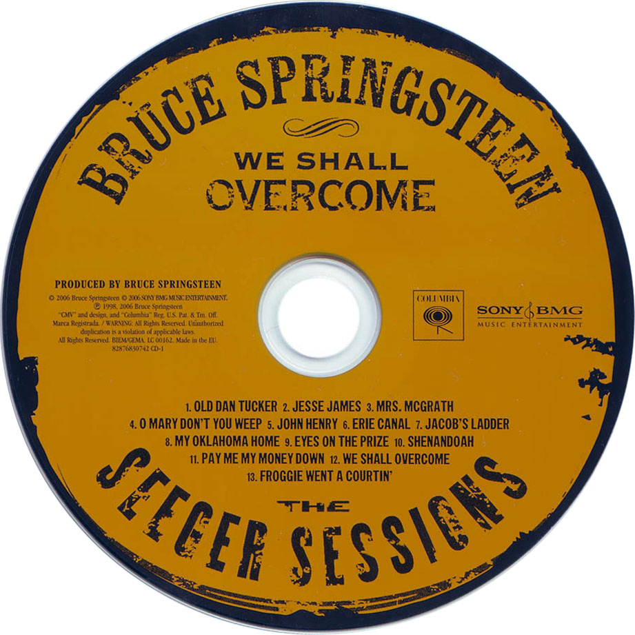 Cartula Cd de Bruce Springsteen - We Shall Overcome (The Seeger Sessions) (American Land Edition)