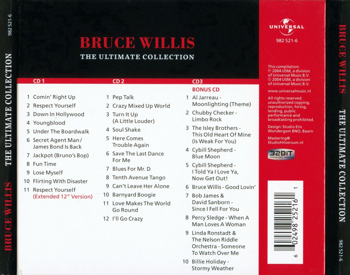 Cartula Trasera de Bruce Willis - The Ultimate Collection