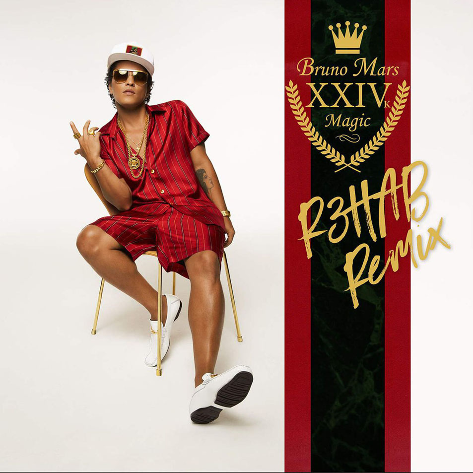 Cartula Frontal de Bruno Mars - 24k Magic (R3hab Remix) (Cd Single)