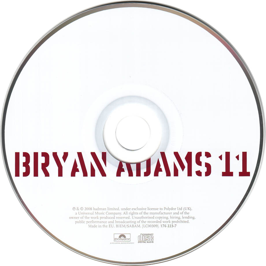 Cartula Cd de Bryan Adams - 11 (Special Edition)