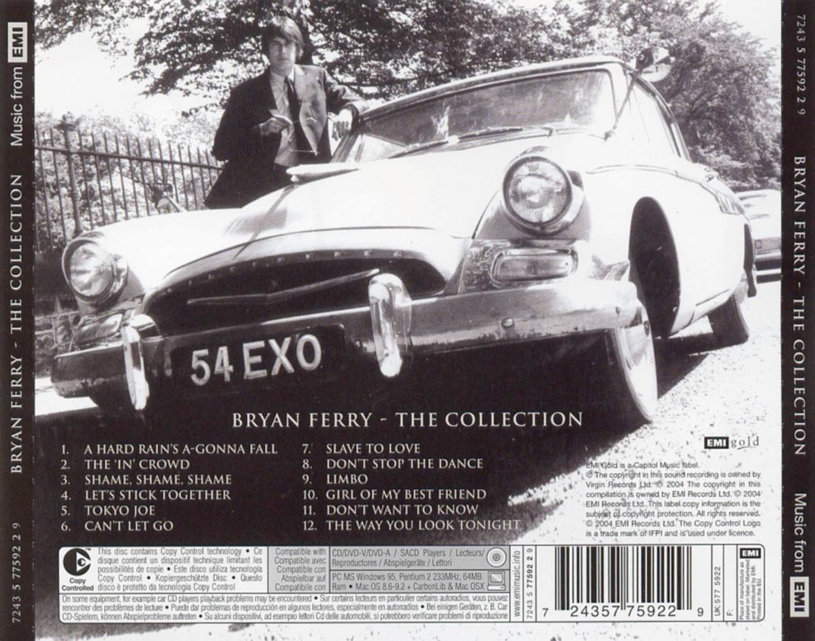 Cartula Trasera de Bryan Ferry - The Collection