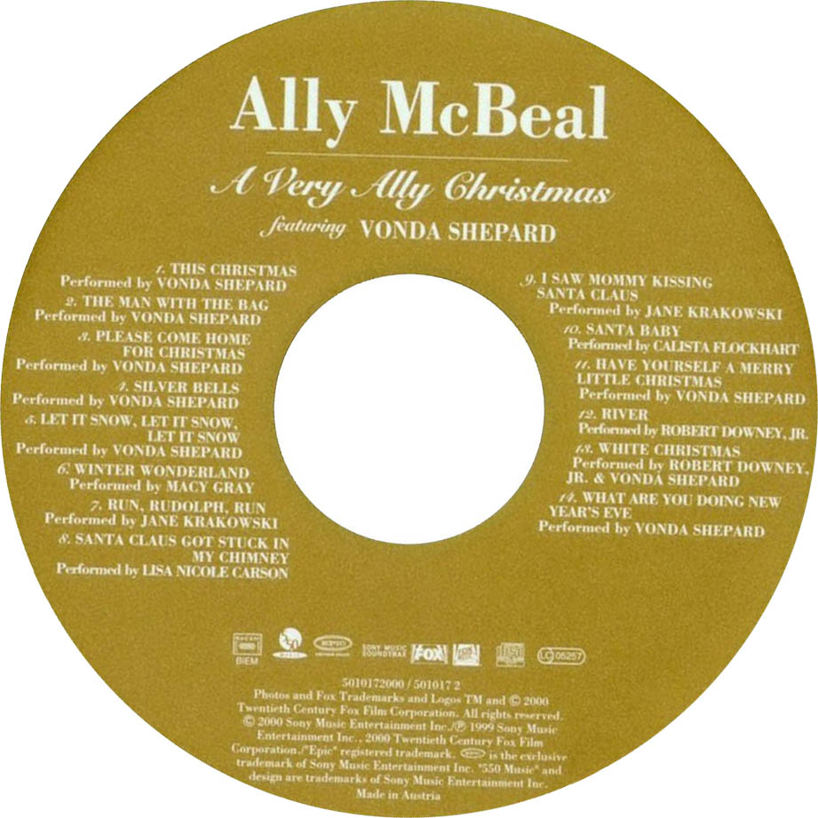 Cartula Cd de Bso Ally Mcbeal: A Very Ally Christmas