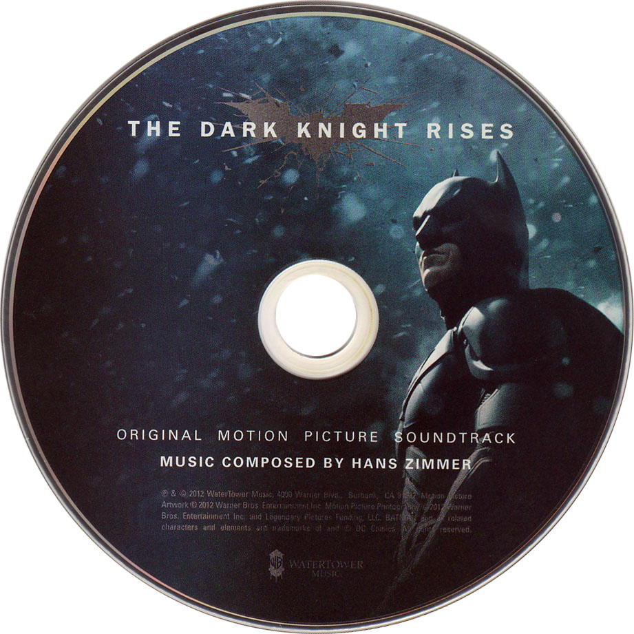Cartula Cd de Bso El Caballero Oscuro: La Leyenda Renace (The Dark Knight Rises)