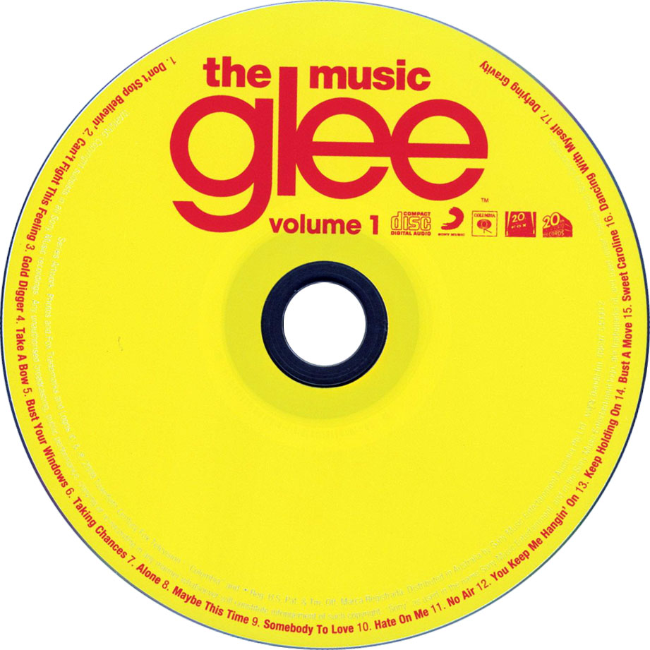 Cartula Cd de Bso Glee: The Music, Volume 1