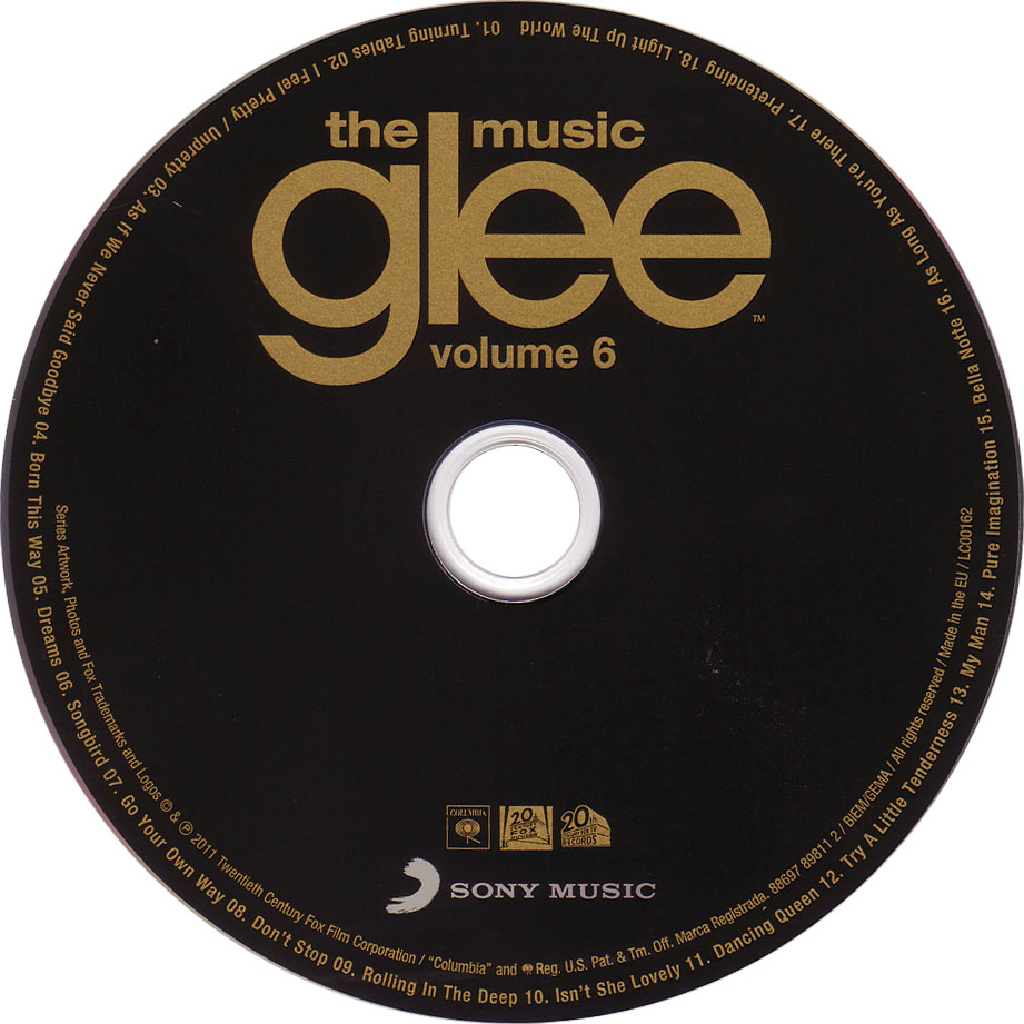 Cartula Cd de Bso Glee: The Music, Volume 6