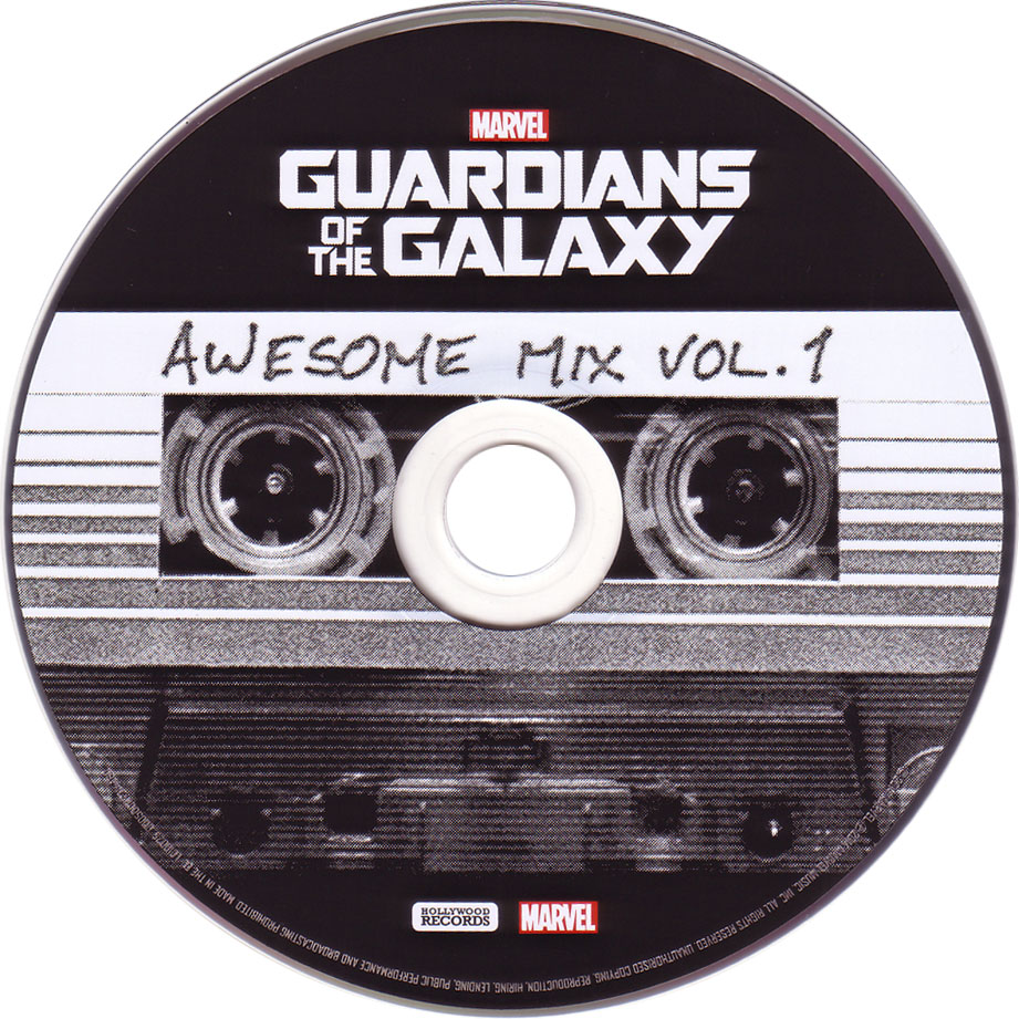 Cartula Cd de Bso Guardianes De La Galaxia (Guardians Of The Galaxy) (Awesome Mix, Volume 1)